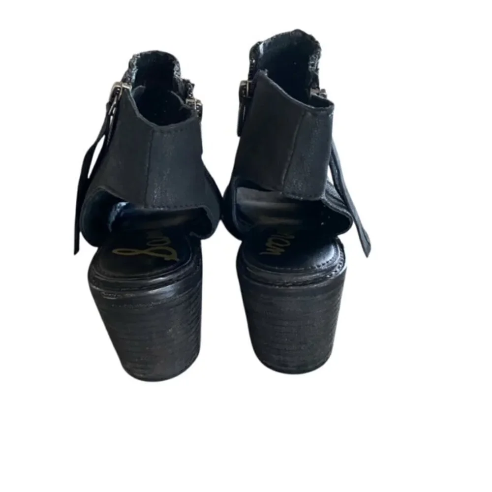 NWT Sam Edelman Cooper Woven Open Toe Bootie 9